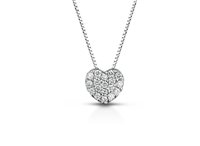Necklace PG Gioielli Woman Formine in White Gold Diamante 0.11 Ct PLCUORE-P - PLCUORE-P